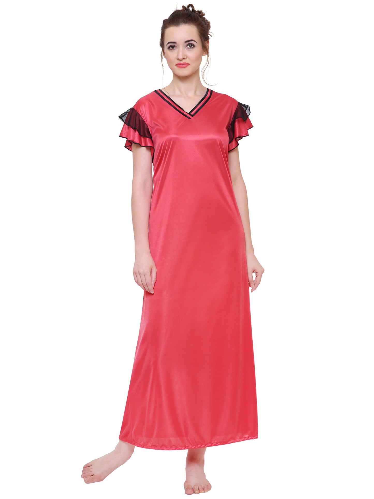satin maxi dress and nighty for plus size women