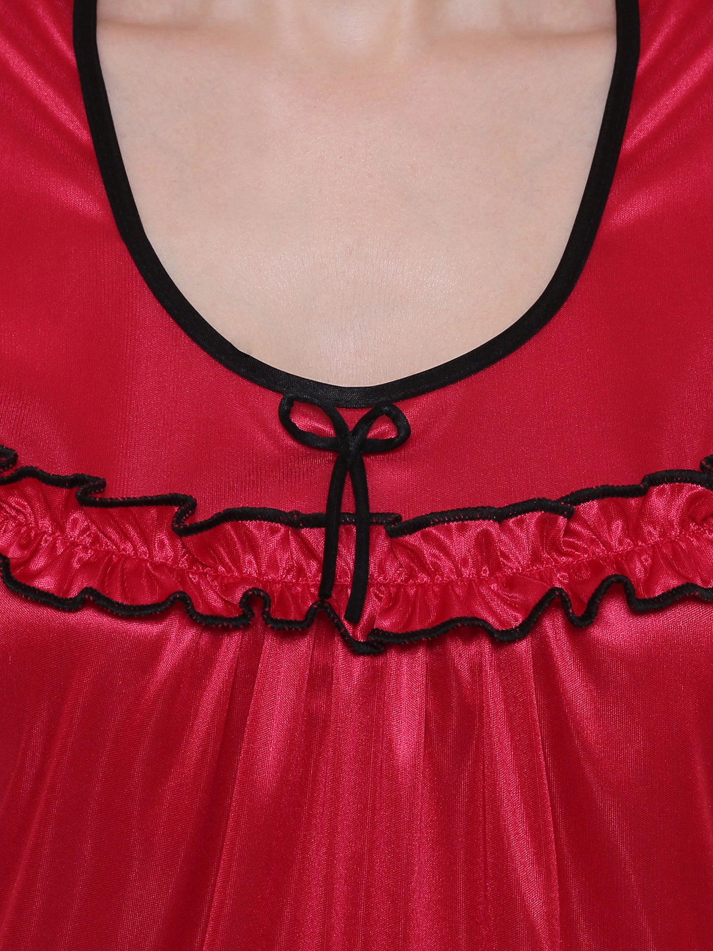 Plus Size Women Satin Maxi Nightdress (Size XS-XL) - | Buy Online from Klamotten