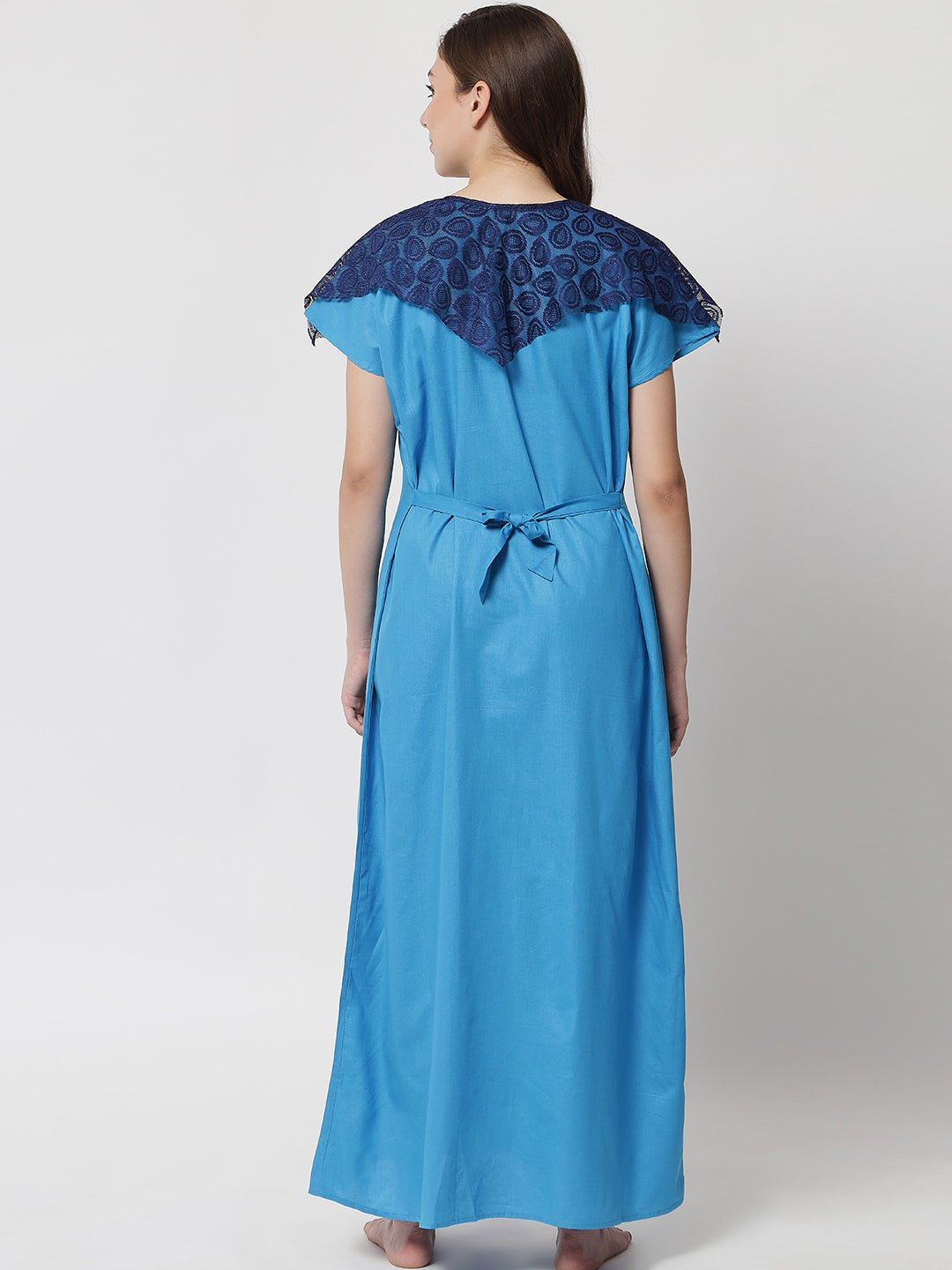 cotton-feeding-maternity-maxi-night-dress-with-zip - | Buy Online from Klamotten