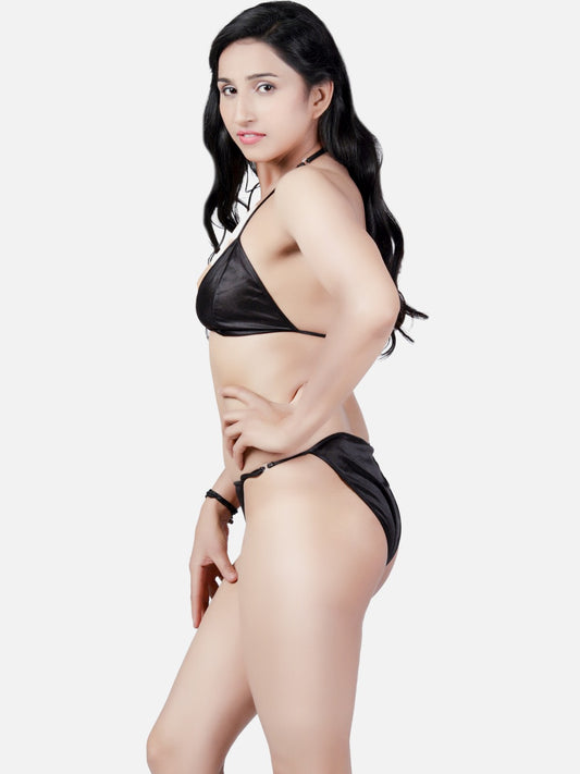 Women's Sexy Black Honeymoon Bikini Set