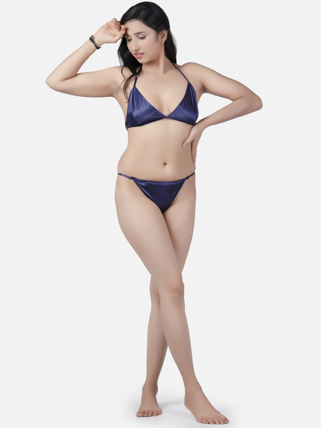 Women's Sexy Navy Blue Honeymoon Bikini Set - | Buy Online from Klamotten