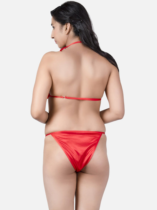 Women's Sexy Red Honeymoon Bikini Set