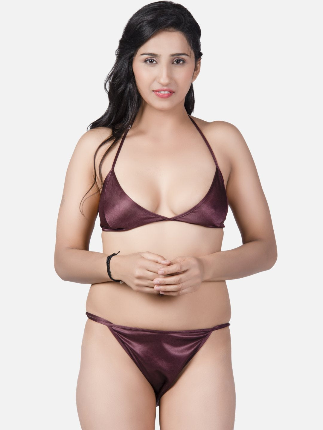 Women's Sexy Burgundy Blue Honeymoon Bikini Set - | Buy Online from Klamotten