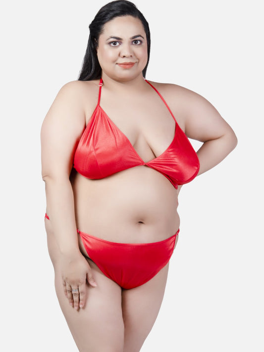 Plus Size Sexy Navy Honeymoon Bridal Bikini Set BB11Rd