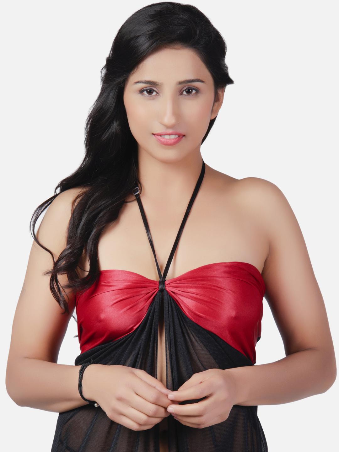 Hot Net Honeymoon Wine Babydoll Bikini Night Dress K3MK - | Buy Online from Klamotten