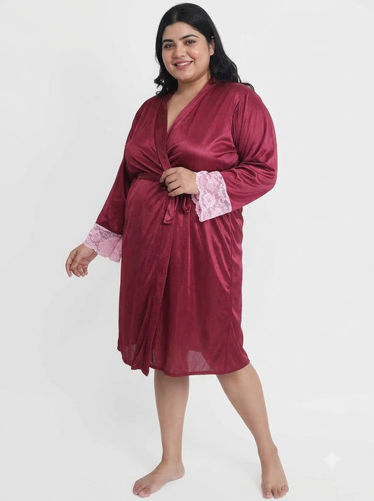 Satin Robe Set BB209W