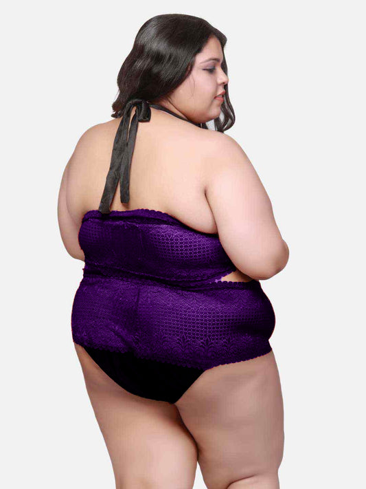 Plus Size Hot Two Piece Lace Bikini Set With BB18J