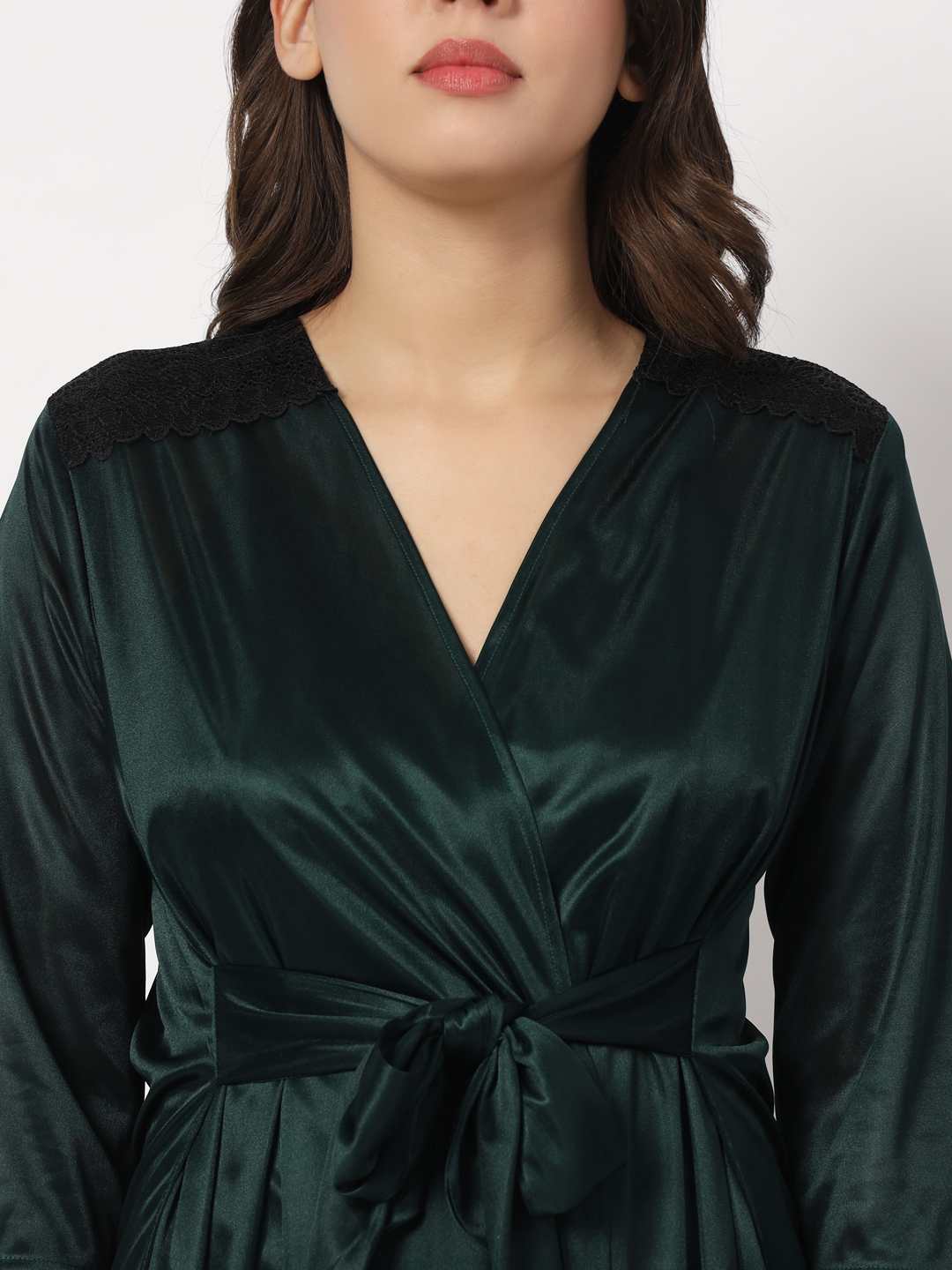 Hot Two Piece Satin Robe & Night Dress for Women X301Gb - | Buy Online from Klamotten