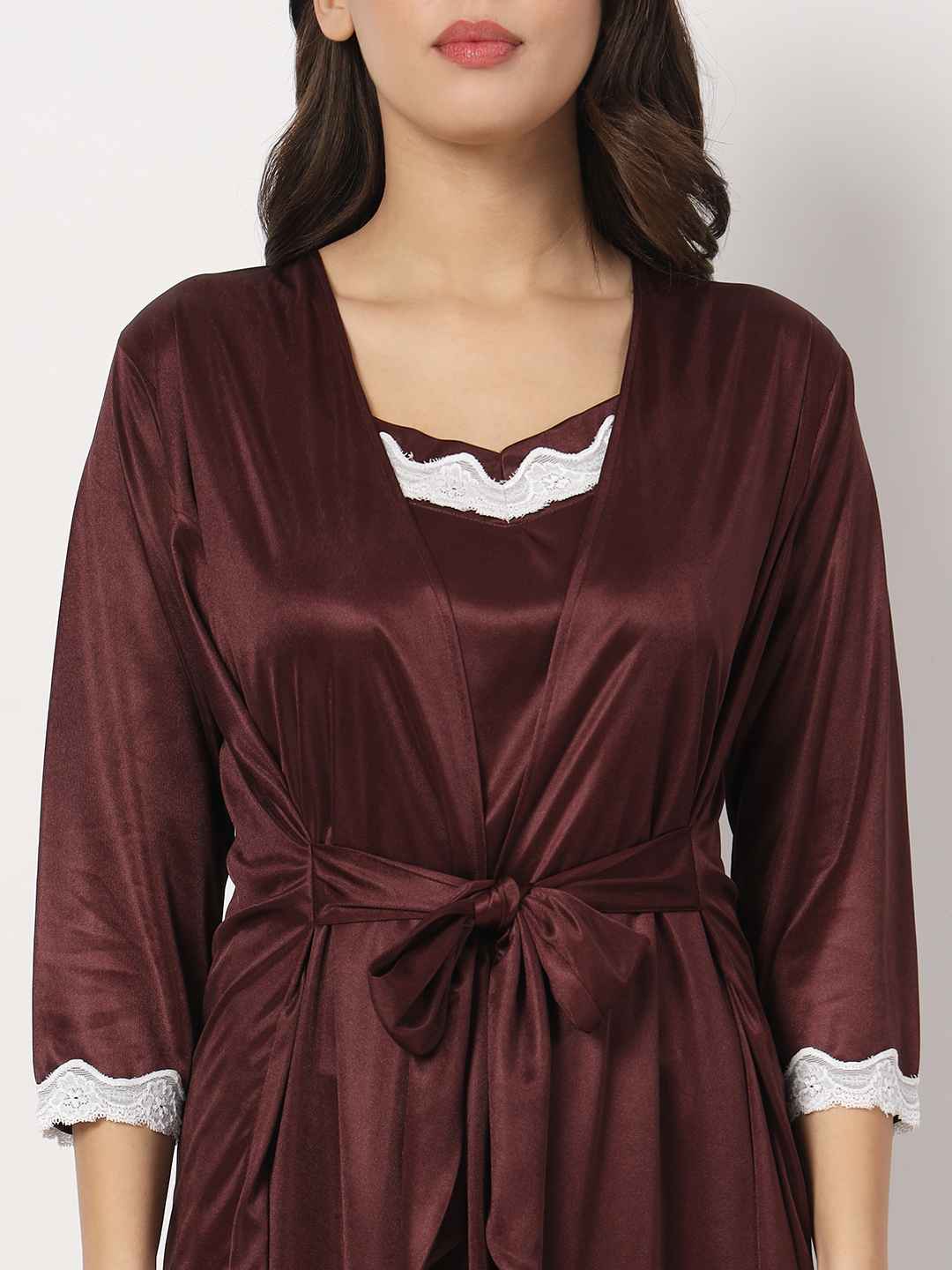 sexy robe and hot nighty set for honeymoon - | Buy Online from Klamotten