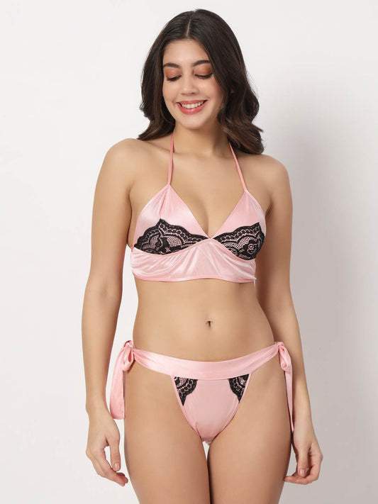 sexy bikini set with robe for valentine gift and honeymoon dress