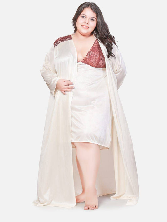 Klamotten Plus Size Hot Two Piece Babydoll Dress 301Ac