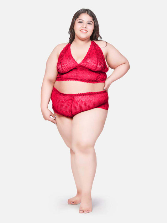 Plus Size Hot Two Piece Lace Bikini Set With BB18C