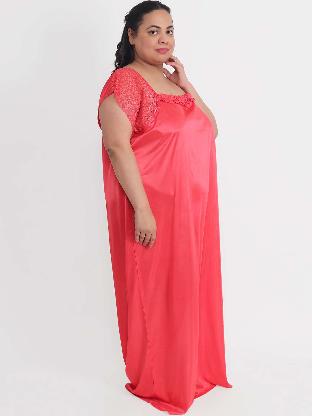 Klamotten Women's Satin Nightdress X10_Pch SIZES XS-10XL - | Buy Online from Klamotten