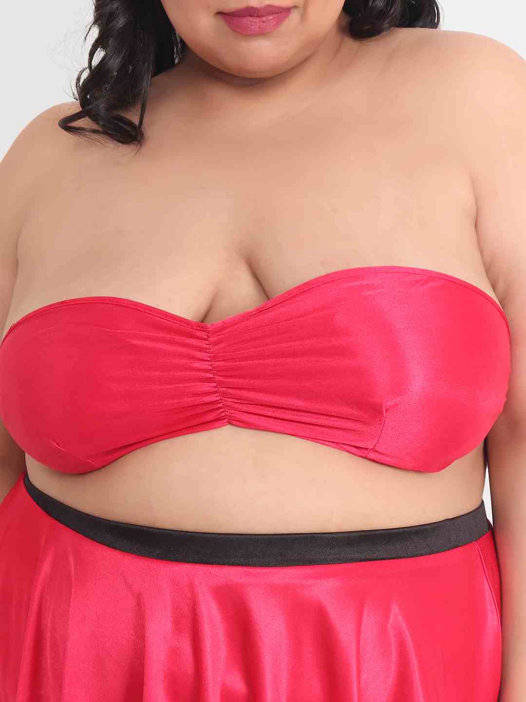 Plus Size Sexy 3 Piece Babydoll Bikini Dress for Honeymoon 201C