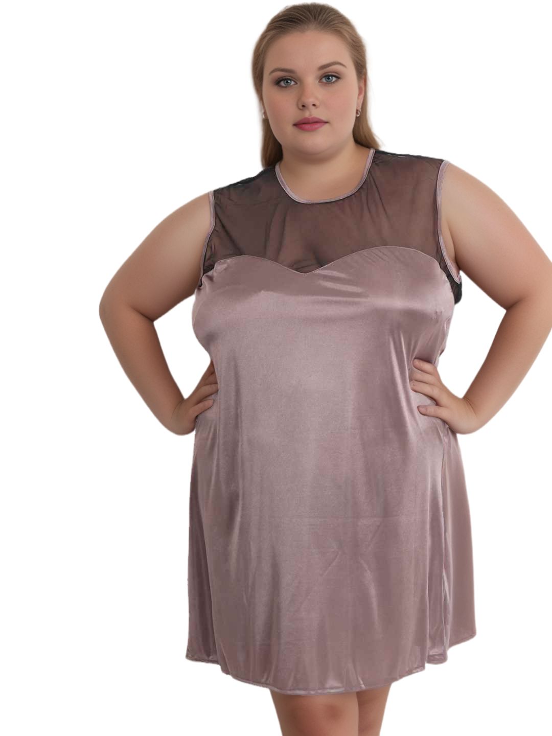 Plus Size Sexy Net & Satin Babydoll Bikini Dress for Honeymoon BB31Bm Klamotten Plus Size Sexy Net & Satin Babydoll Bikini Dress for Honeymoon BB31Bm Klamotten