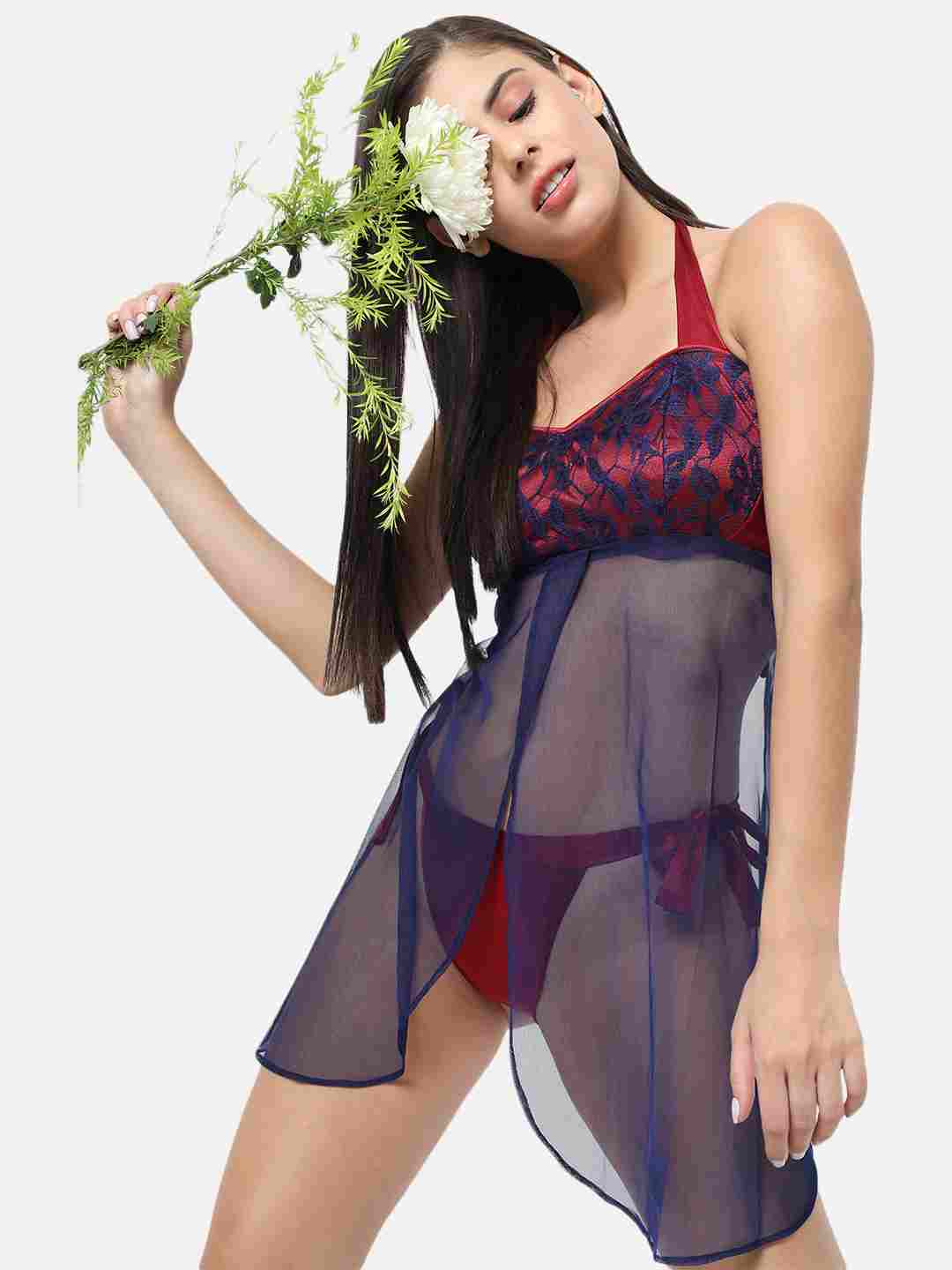 sexy-honeymoon-bridal-babydoll-bikini-night-dress-b33m - | Buy Online from Klamotten