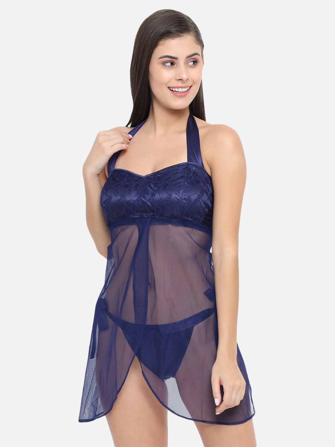 Bra Honeymoon Bridal Nighties Hot Bridal Blue Net Babydoll