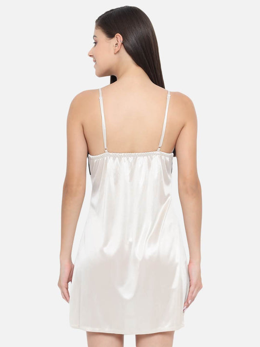 Hot Bridal Honeymoon Babydoll and Bikini Dress-White-B40Ac