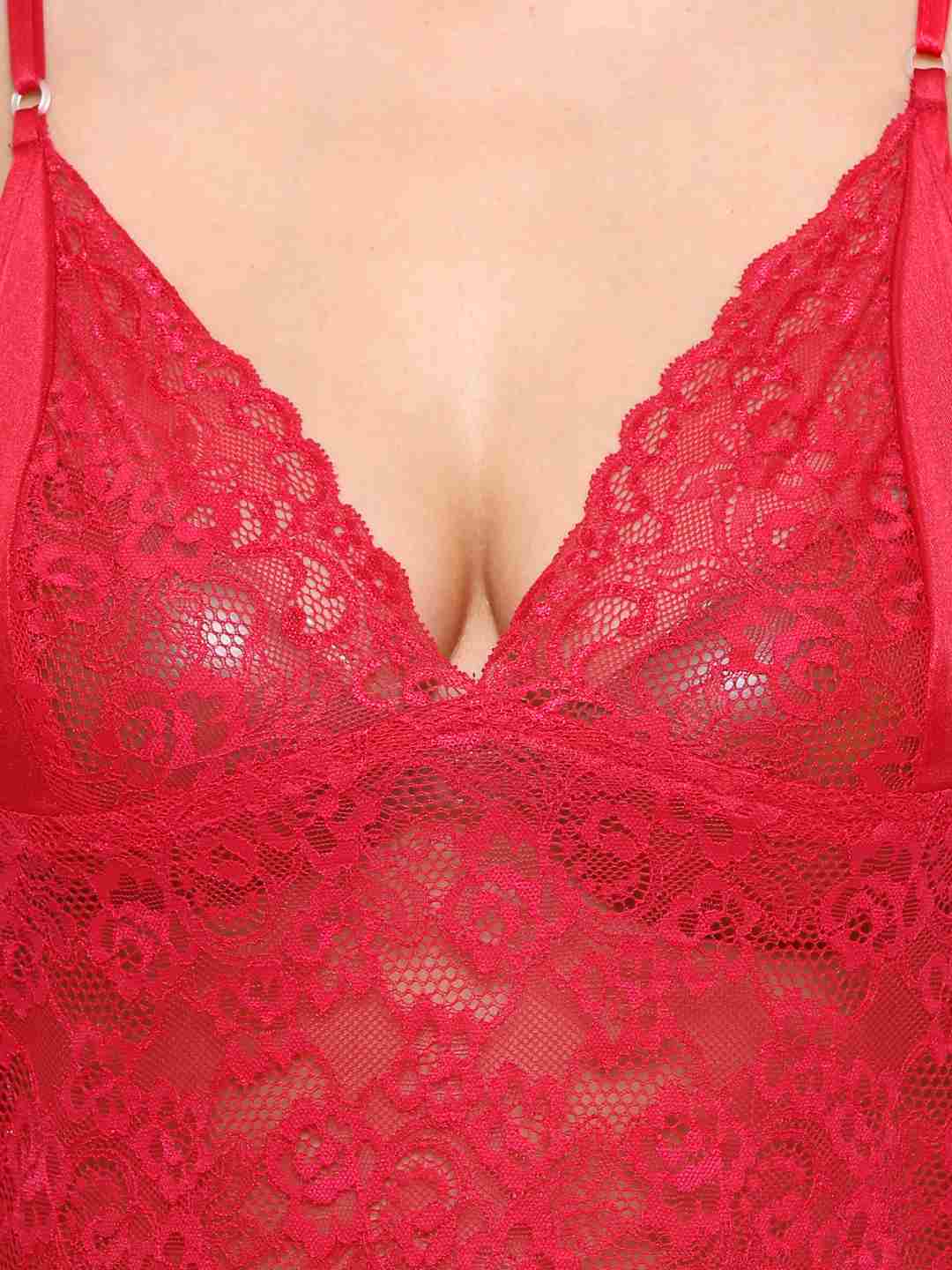 plus-size-sexy-honeymoon-bikini-babydoll-night-dress-with-lace - | Buy Online from Klamotten