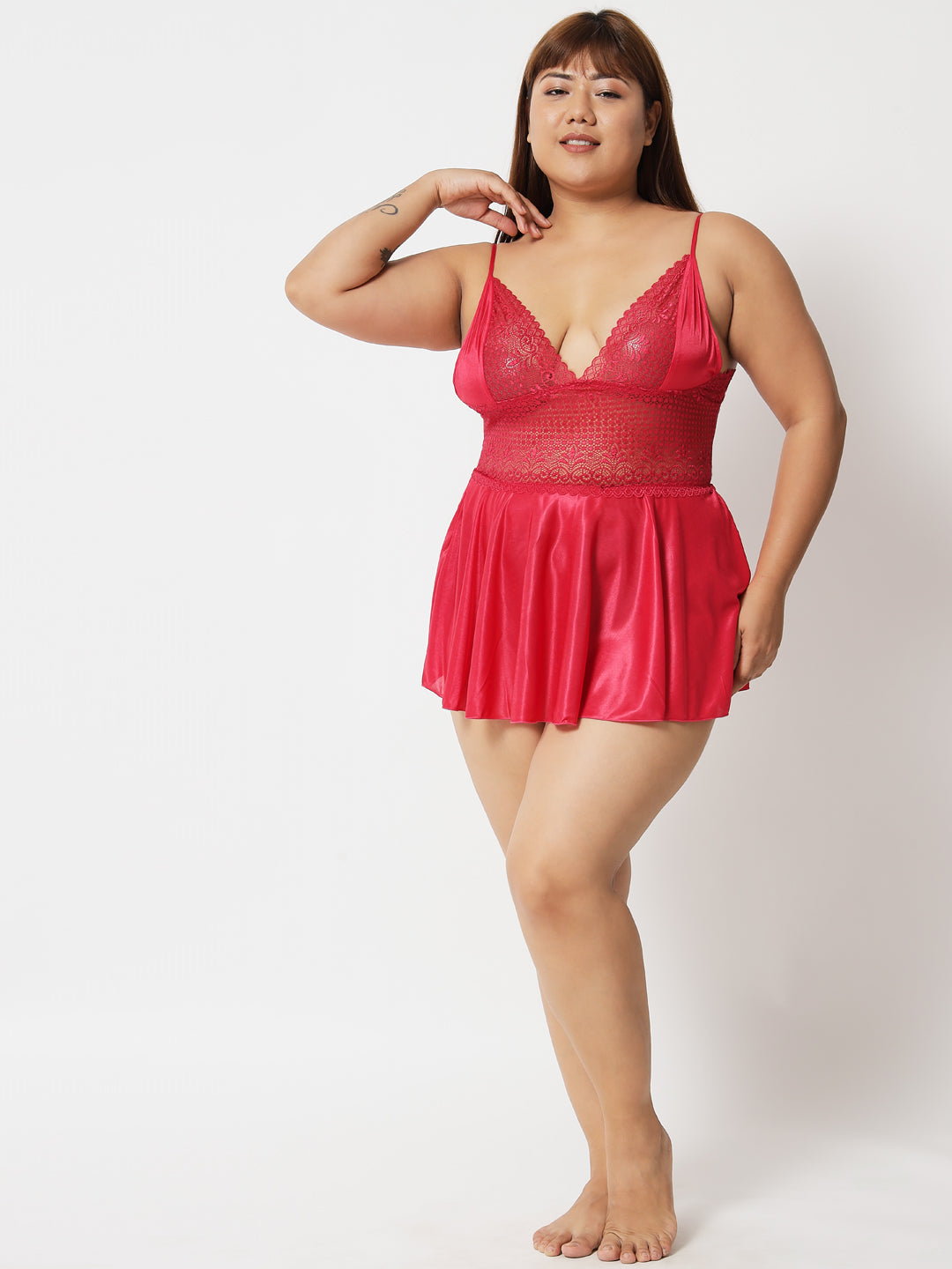 klamotten-womens-plus-size-honeymoon-babydoll-lingerie-07c - | Buy Online from Klamotten