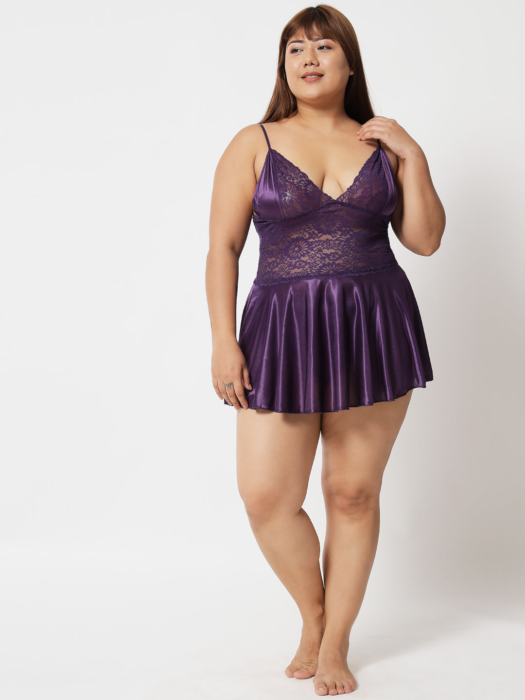 klamotten-womens-plus-size-honeymoon-babydoll-lingerie-07p - | Buy Online from Klamotten