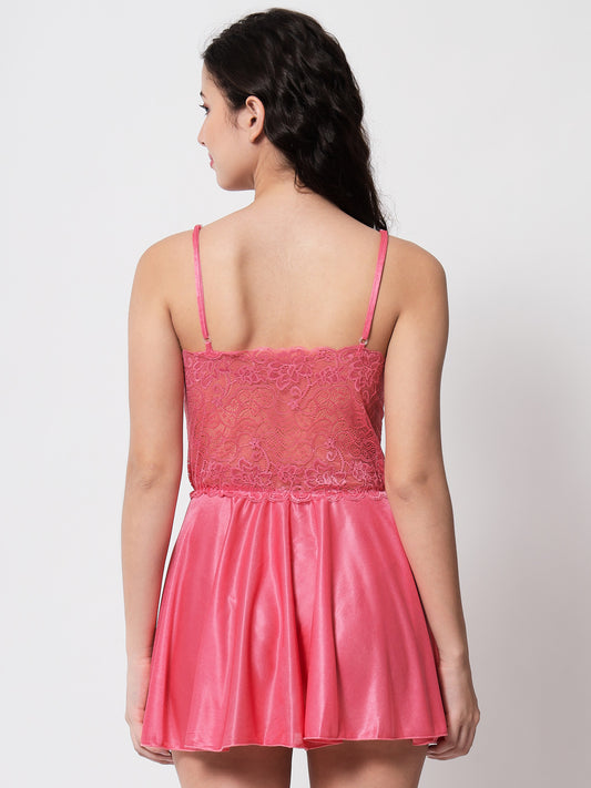 klamotten-womens-satin-babydoll-dress-07r