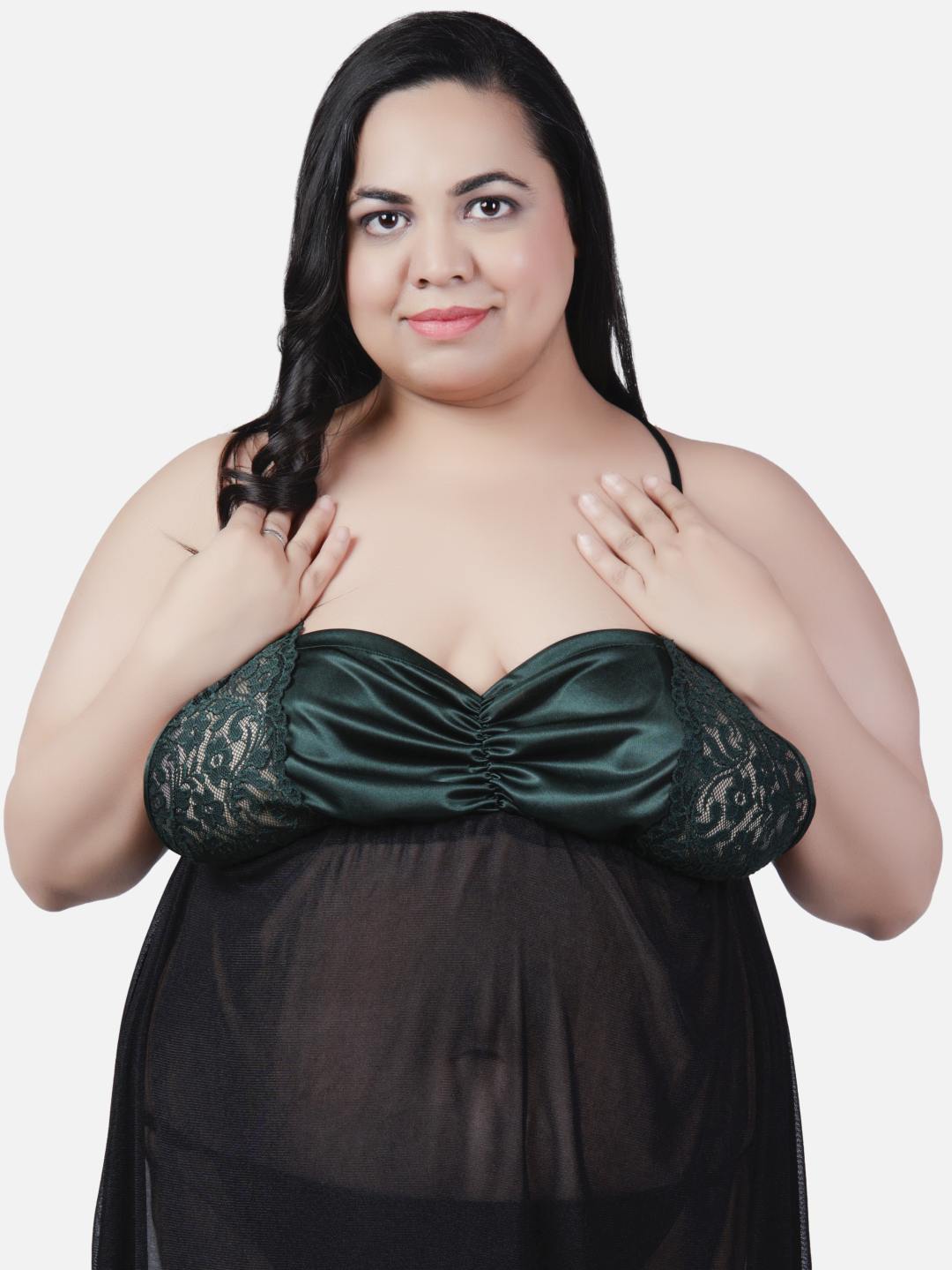 sexy-babydoll-honeymoon-black-night-dress-for-women-k1gbk - | Buy Online from Klamotten