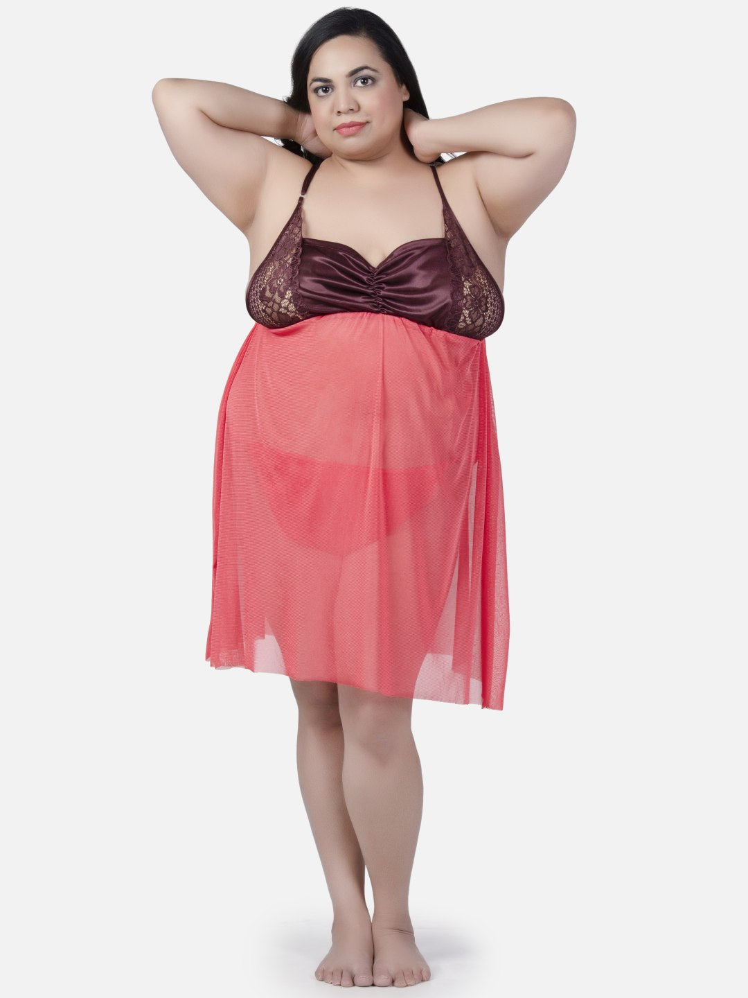 plus-size-sexy-babydoll-honeymoon-night-dress-for-women-k1uh - | Buy Online from Klamotten