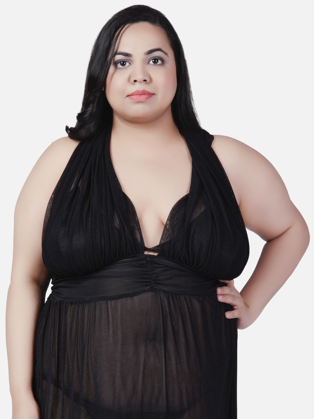 sexy-babydoll-honeymoon-black-night-dress-for-women-k2k - | Buy Online from Klamotten