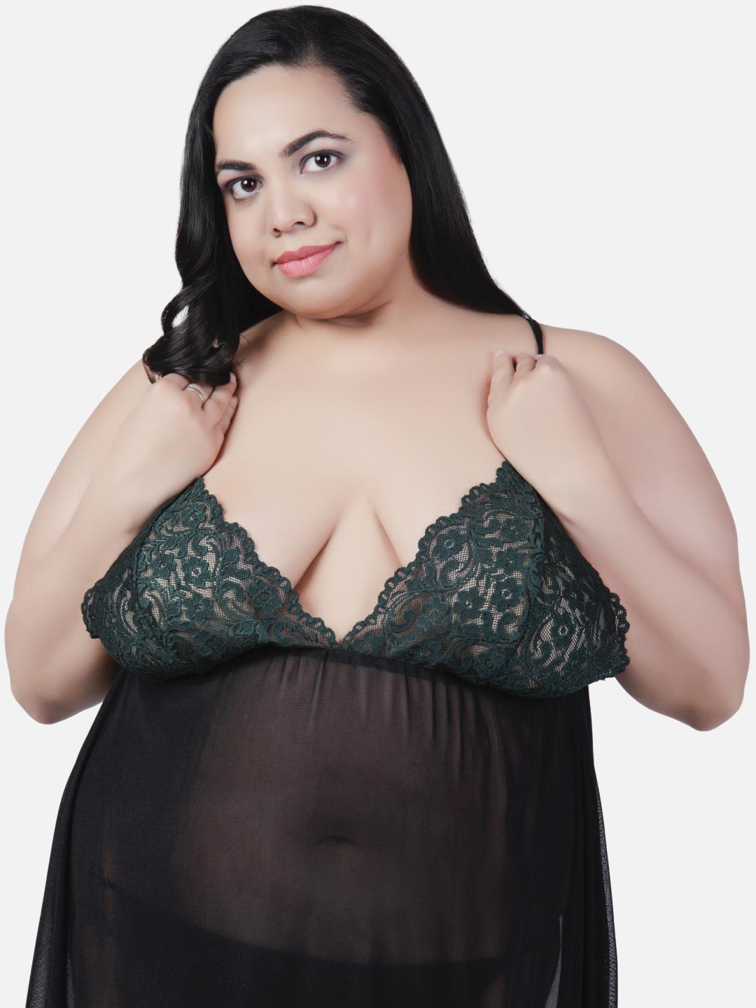 sexy-babydoll-honeymoon-black-night-dress-for-women-k4gbk - | Buy Online from Klamotten