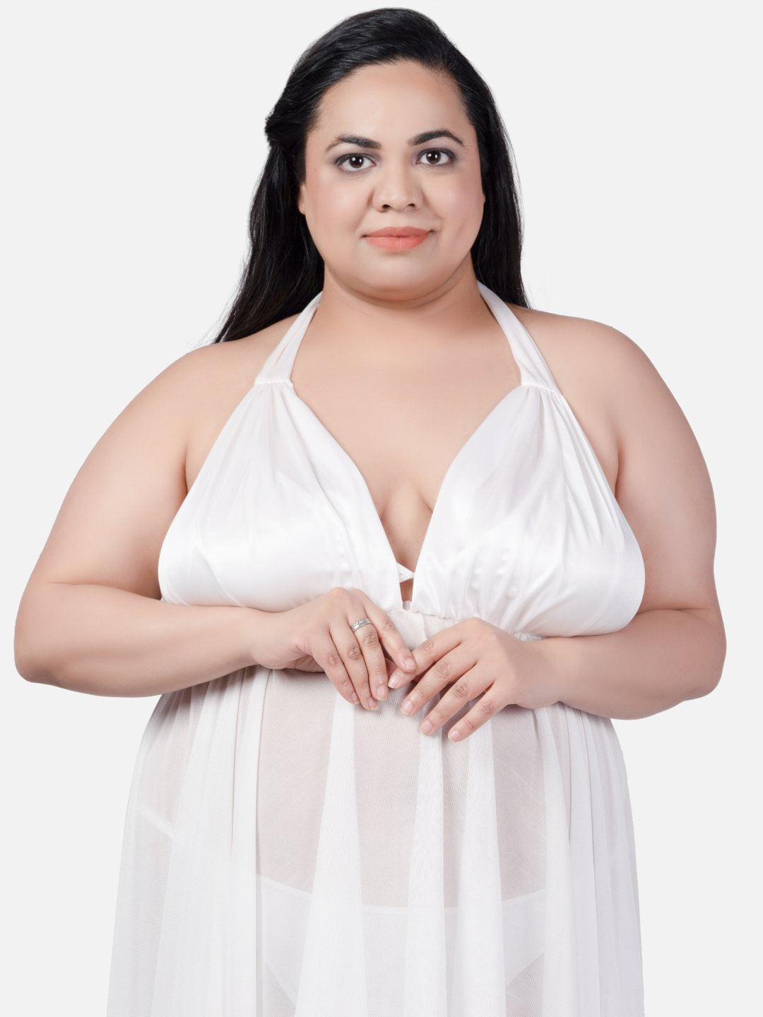 sexy-plus-size-babydoll-honeymoon-red-night-dress-for-women-k6kaa - | Buy Online from Klamotten