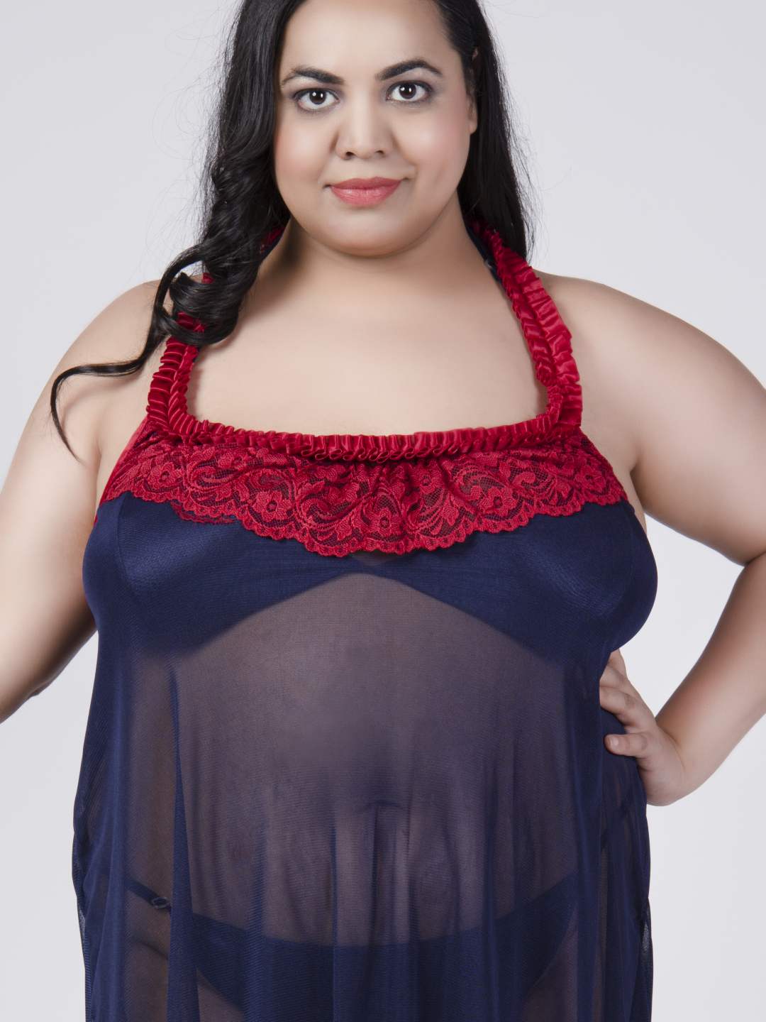 plus size sexy babydoll honeymoon red night dress for women k7mk - | Buy Online from Klamotten