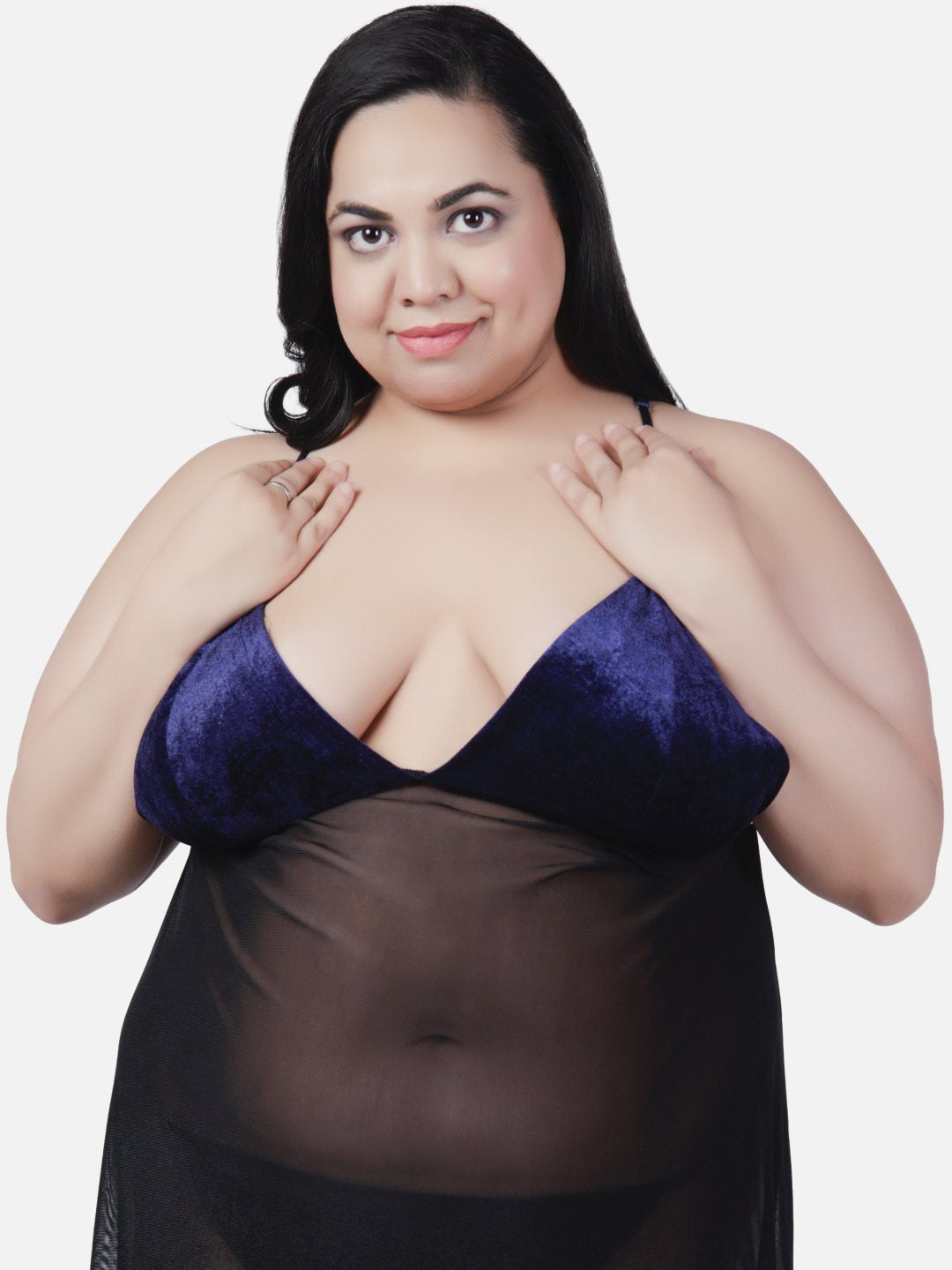 sexy-babydoll-honeymoon-red-white-night-dress-for-women-k8nk - | Buy Online from Klamotten