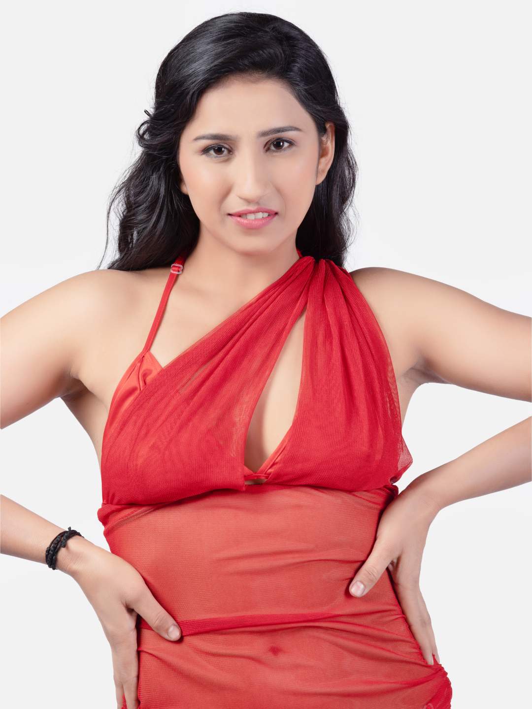 sexy-net-honeymoon-black-babydoll-bikini-night-dress-for-women-k11rd - | Buy Online from Klamotten