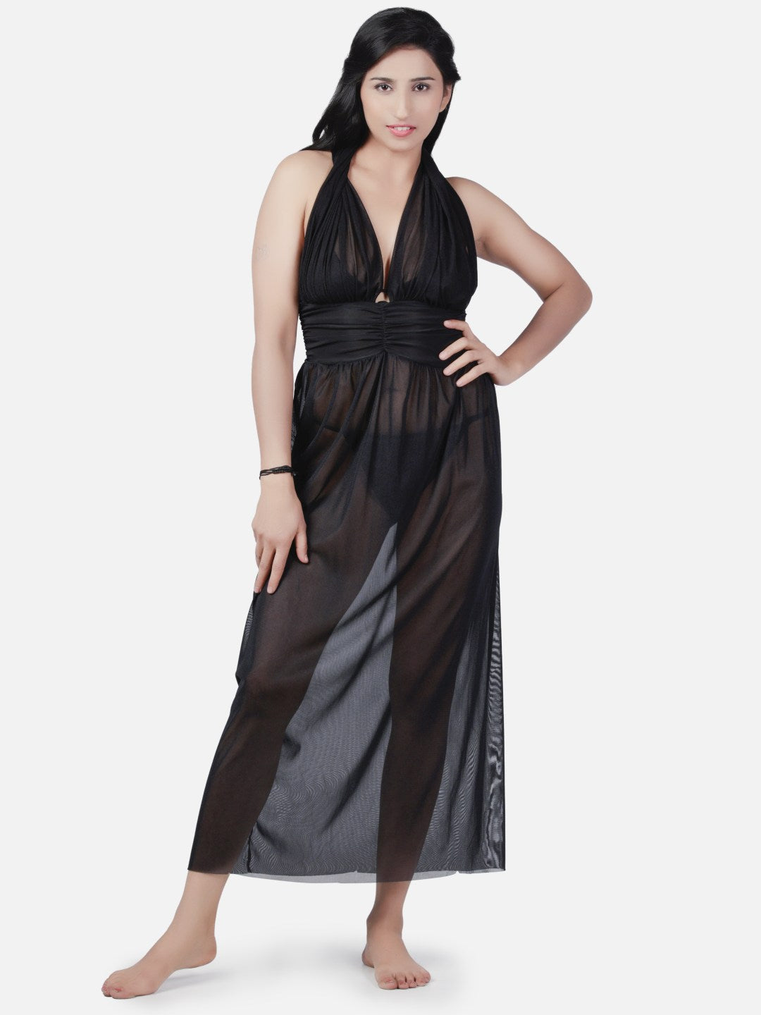 sexy-net-honeymoon-black-babydoll-bikini-night-dress-for-women-k2k - | Buy Online from Klamotten