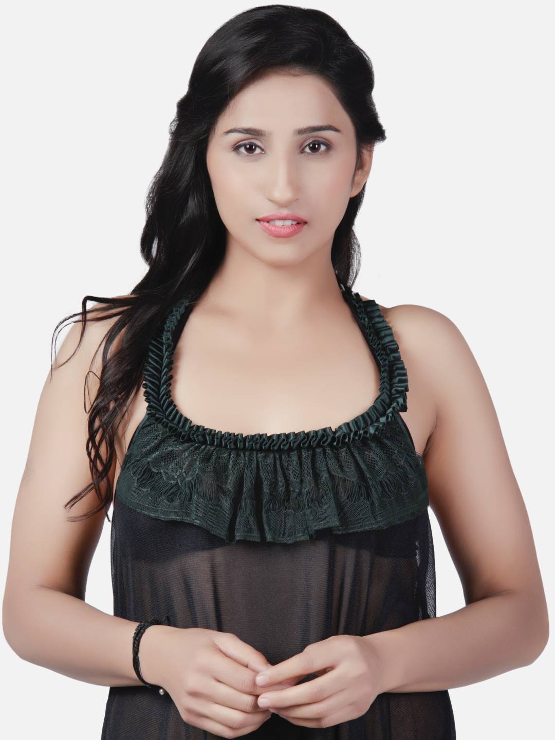 sexy-net-honeymoon-black-babydoll-bikini-night-dress-for-women-k7gbk - | Buy Online from Klamotten