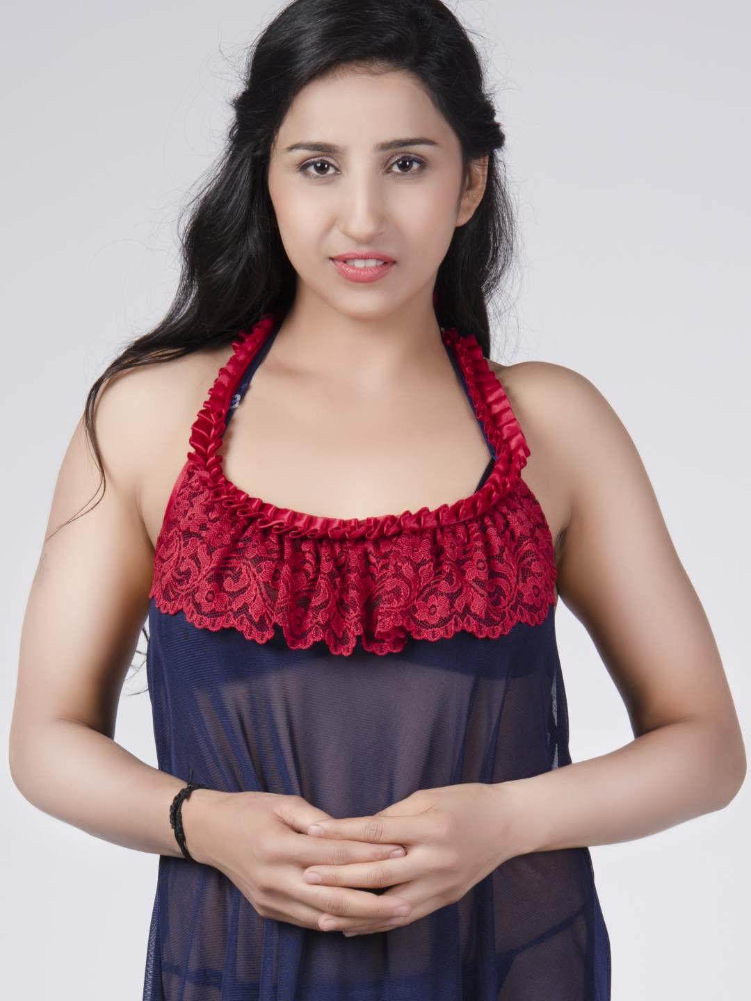 sexy-net-honeymoon-black-babydoll-bikini-night-dress-for-women-k7mn - | Buy Online from Klamotten