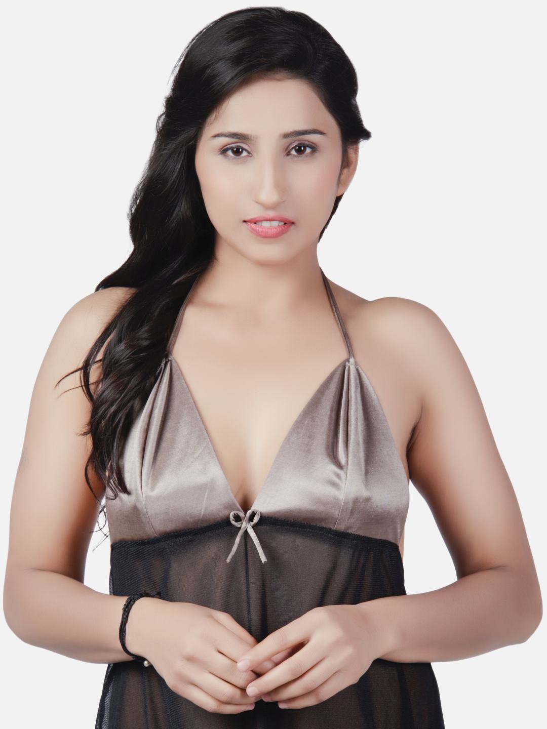 sexy-net-honeymoon-black-babydoll-bikini-night-dress-for-women-k9bmk - | Buy Online from Klamotten