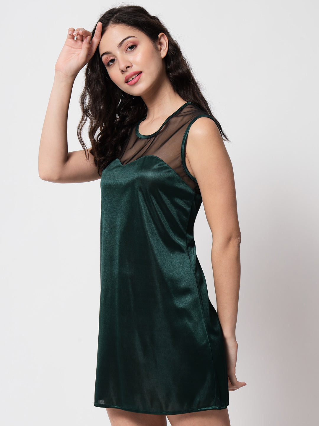 klamotten-womens-satin-babydoll-dress-b31gb - | Buy Online from Klamotten