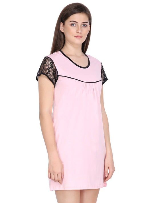 Klamotten Women's Cotton Sleepshirt S06Rb