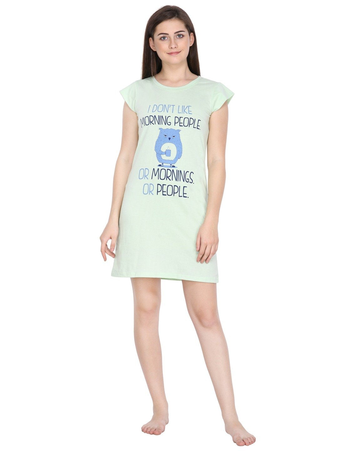 Klamotten Women's Printed Cotton Sleepshirt S10Gs - | Buy Online from Klamotten