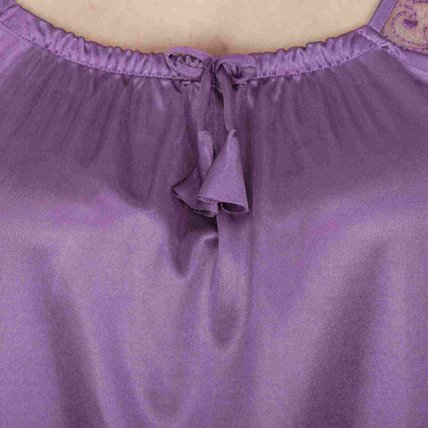 Klamotten Women's Satin Nightdress X48_SPrpl - | Buy Online from Klamotten