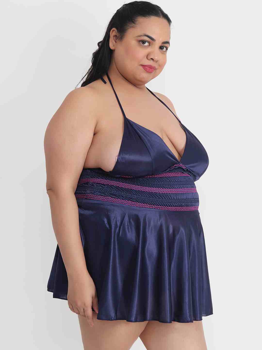 Plus Size Hot Short Navy Bikini Dress for Honeymoon BB35N Klamotten Plus Size Hot Short Navy Bikini Dress for Honeymoon BB35N Klamotten