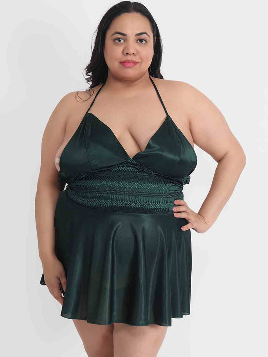 sexy-plus-size-satin-babydoll-honeymoon-bikini-dress-bb35gb