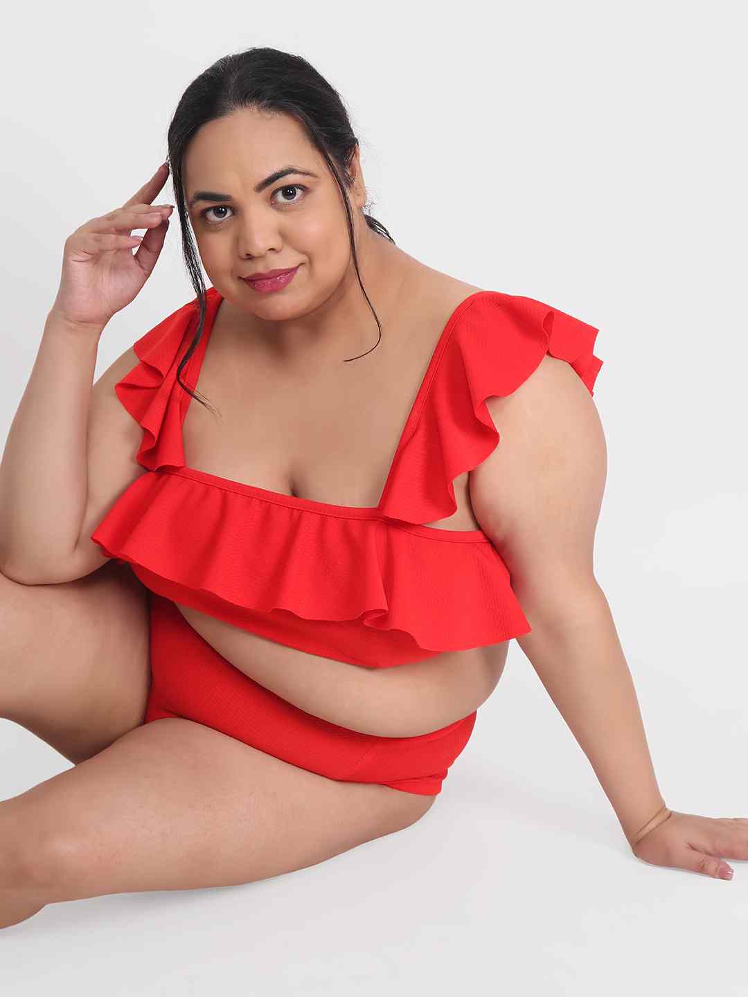 klamotten-womens-plus-size-2-piece-babydoll-dress-bb51rd - | Buy Online from Klamotten