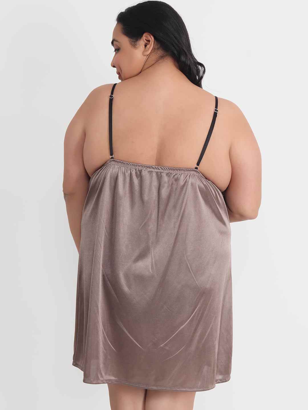 sexy-plus-size-satin-babydoll-honeymoon-bikini-dress-bb34bm - | Buy Online from Klamotten