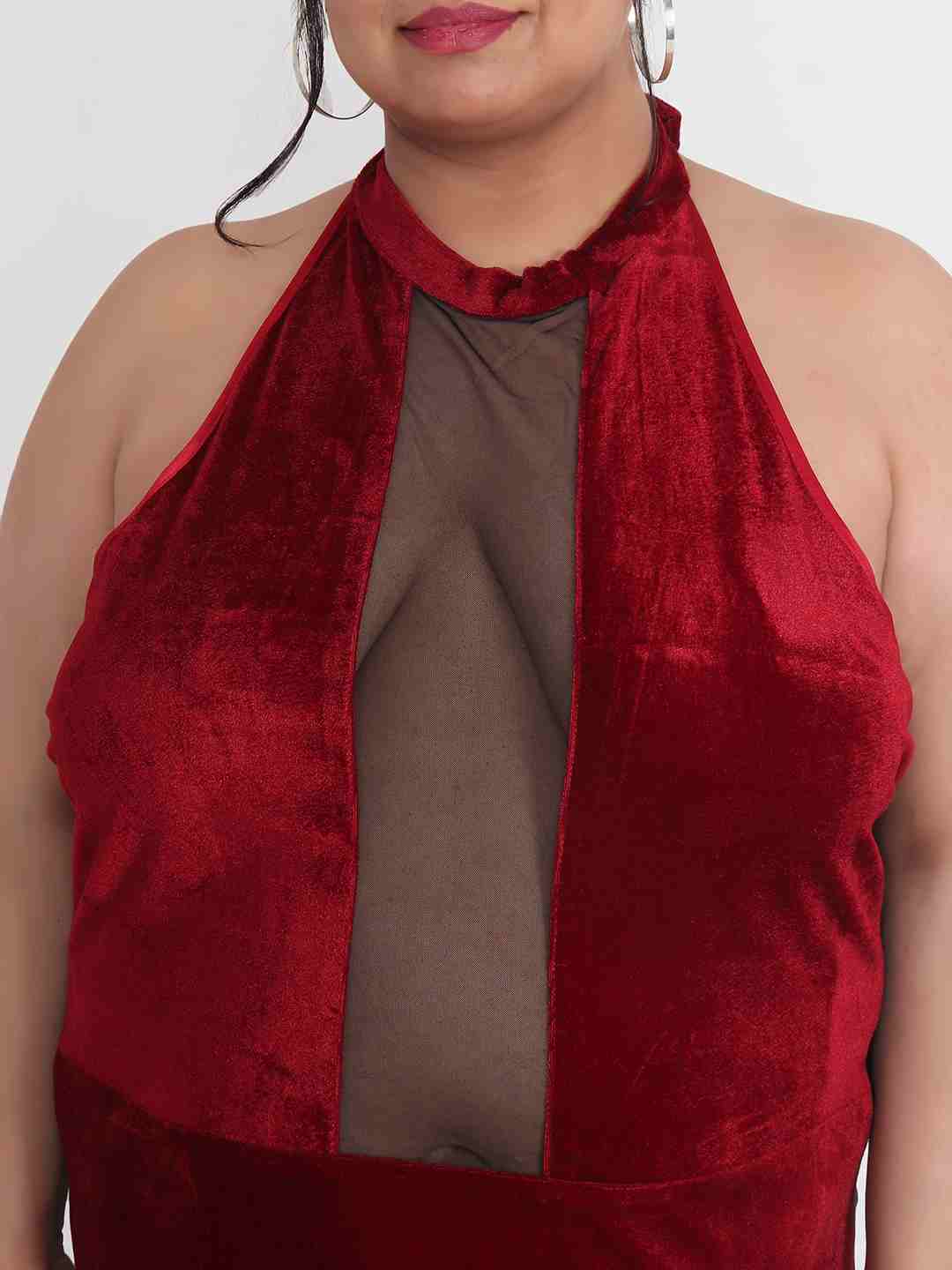 womens-plus-size-honeymoon-velvet-babydoll-dress-bb8m - | Buy Online from Klamotten