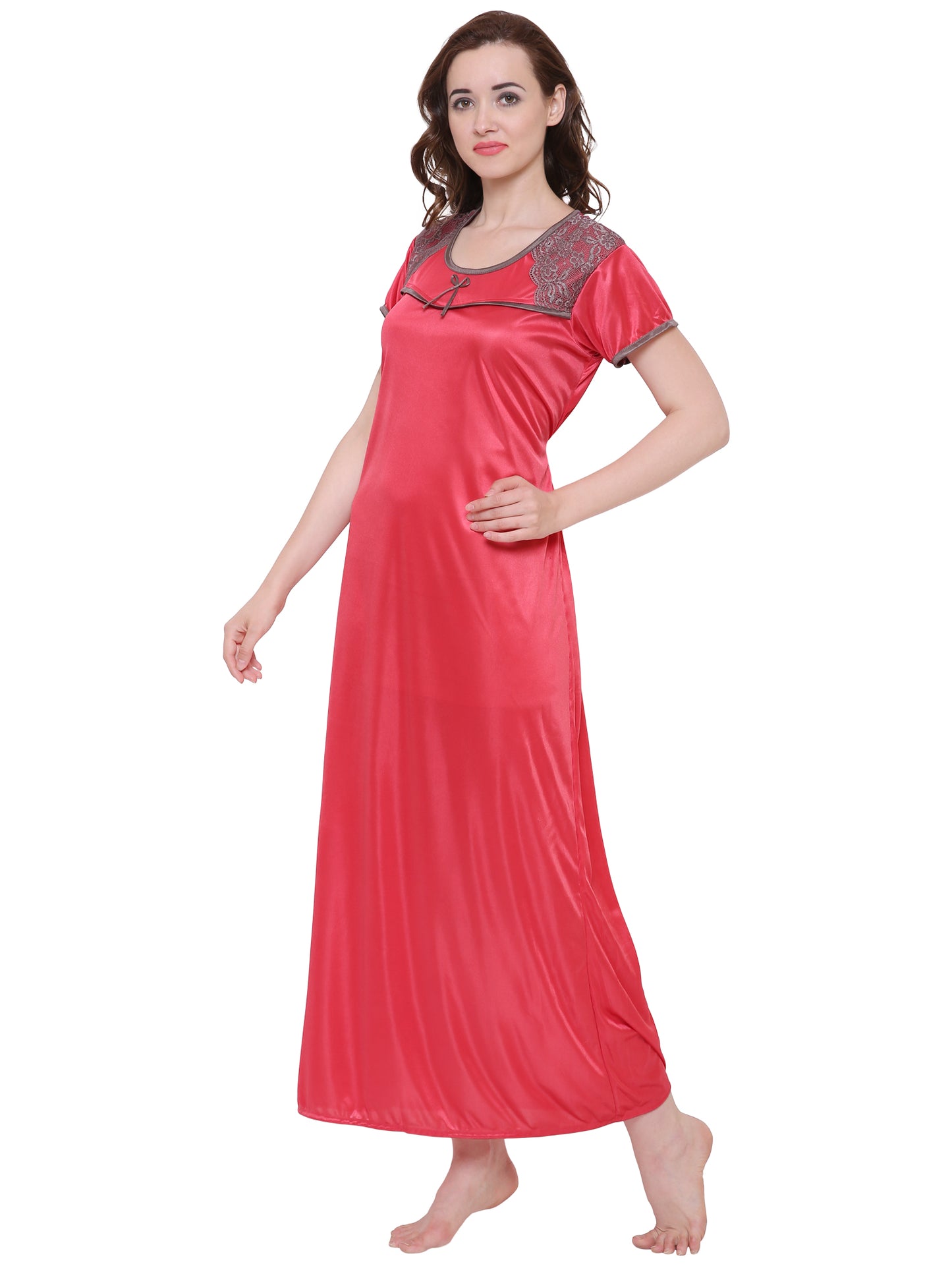 plus size maxi nightdress and satin long nighty for women in big size