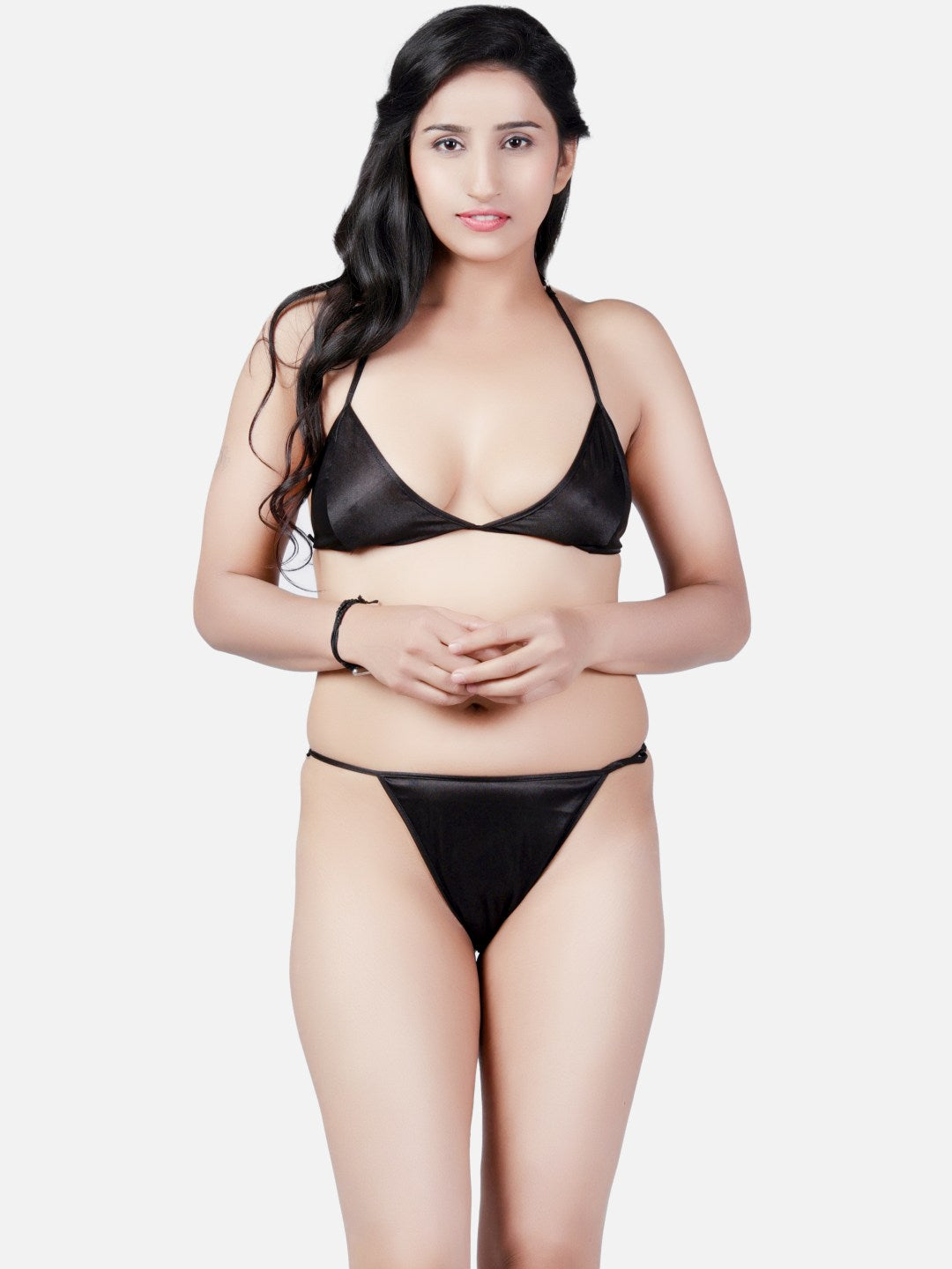 Women's Sexy Black Honeymoon Bikini Set
