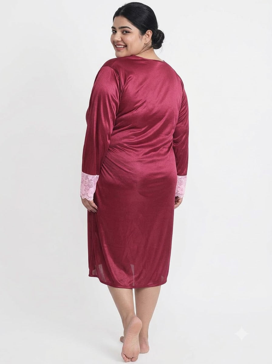 Satin Robe Set BB209W -  | Buy Online from Klamotten